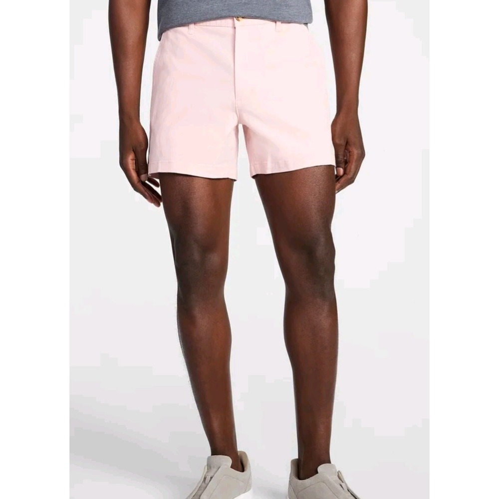 Men's Geroge modern fit flat front shorts size 44 9" inseam color Pink cove